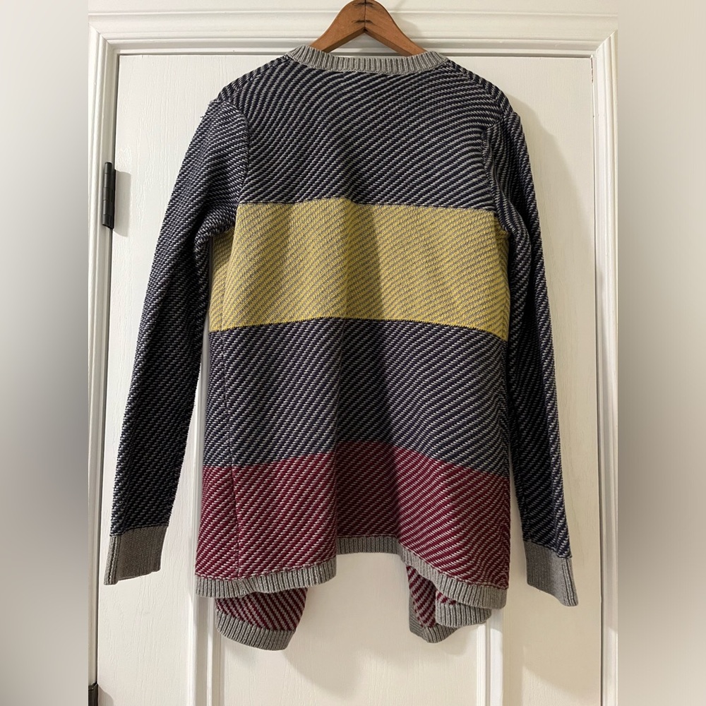 Cabi Colorblock Open Front Blanket Knit Sweater C… - image 2